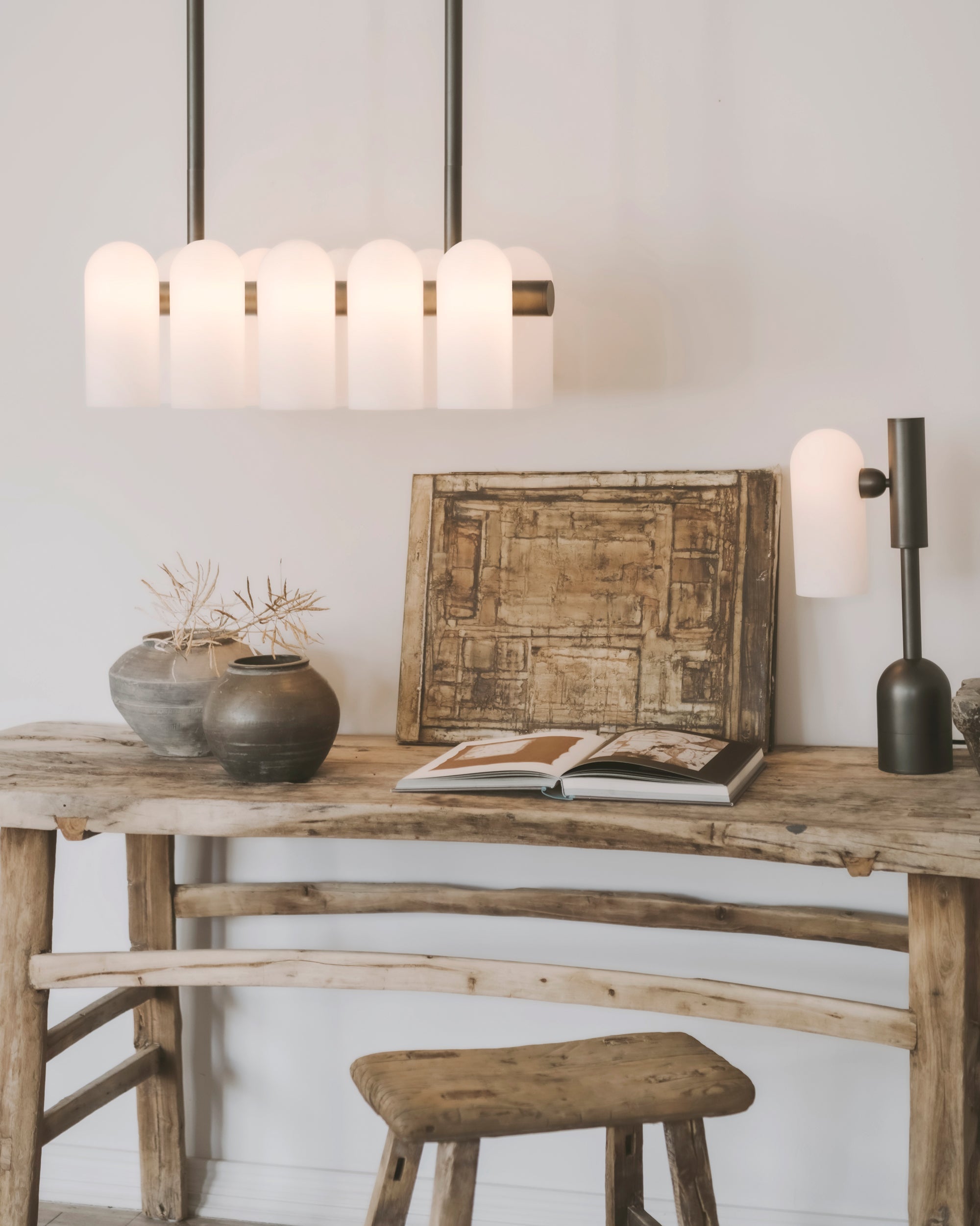 Schwung Odyssey Linear Chandelier Black Gunmetal | Extra Small